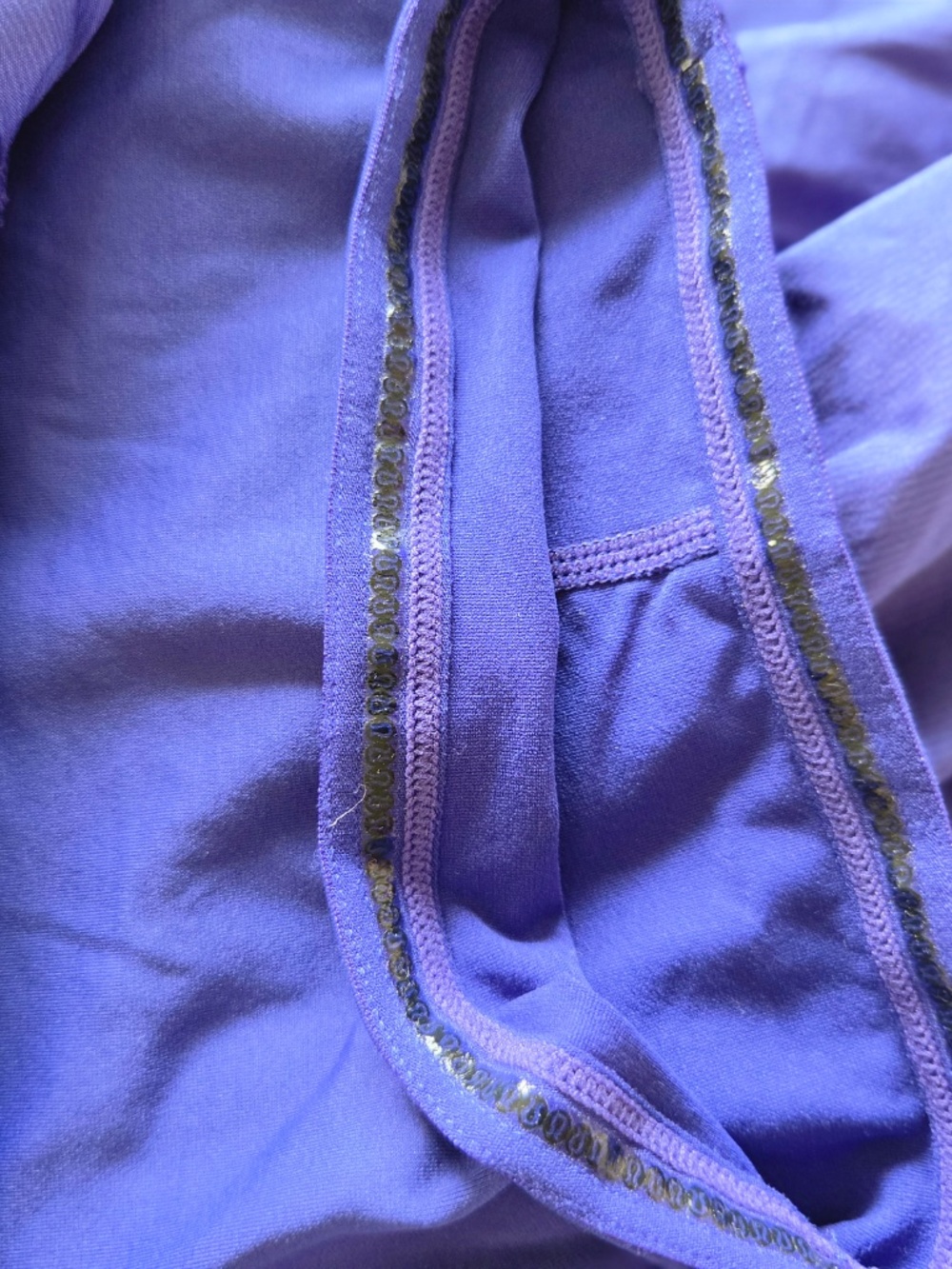 Lululemon skort 4 blue/white tiered ruffle zip pocket strips active wear tennis - Picture 11 of 13
